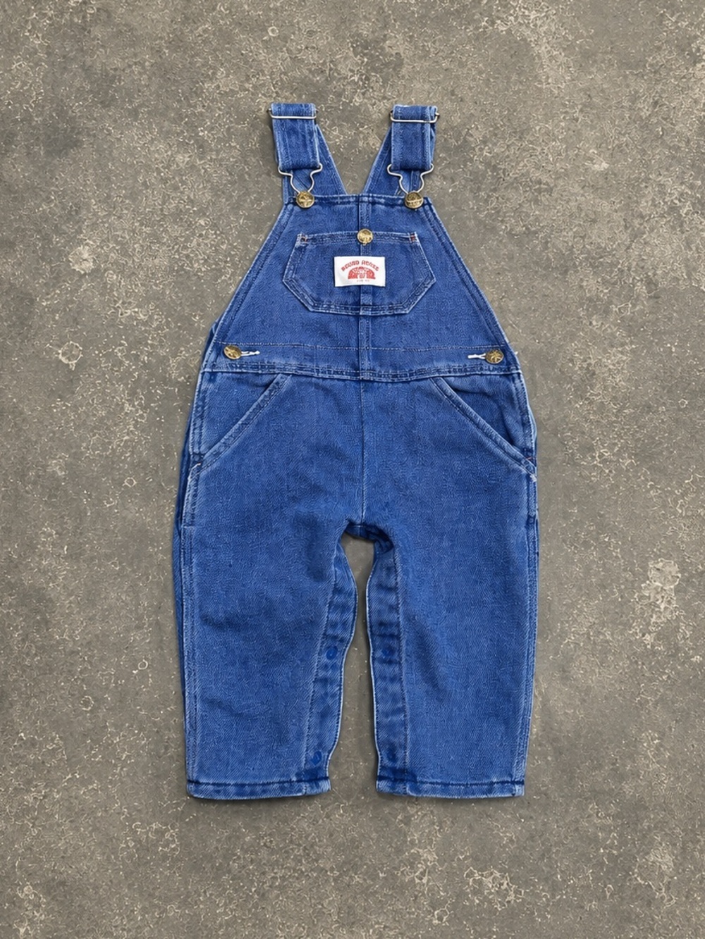 Vintage Round House Denim Overalls 18M Blue Jean Bib